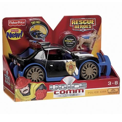 Hero World Rescue Heroes Voice Comm Police Car Vehicle